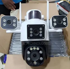Solar Camera 4 Lens Adjustable 4g Camera With Motion Detector + 64gb