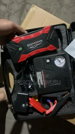 Car Battery Jumper With Tyre Pump