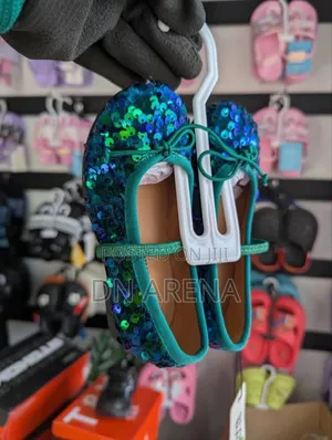 Girls Glitter Princess Flat Shoes