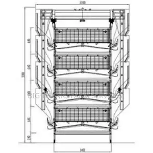 H Type ,160 Bird Capacity Cage