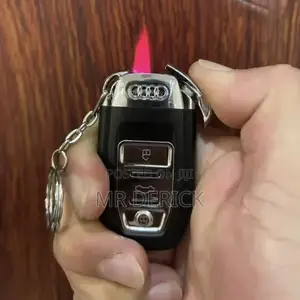 Audi Car Key Shape Model Windproof Inflatable Gas Lighter