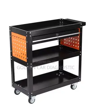 Workshop Tool Trolley Cart Cabinet With Wheels