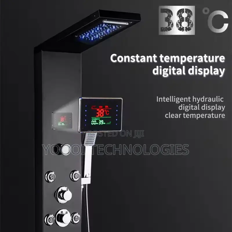 Spa Massage Digital Display Screen Shower Mixer Set