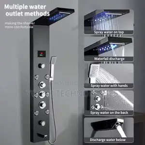 Spa Massage Digital Display Screen Shower Mixer Set