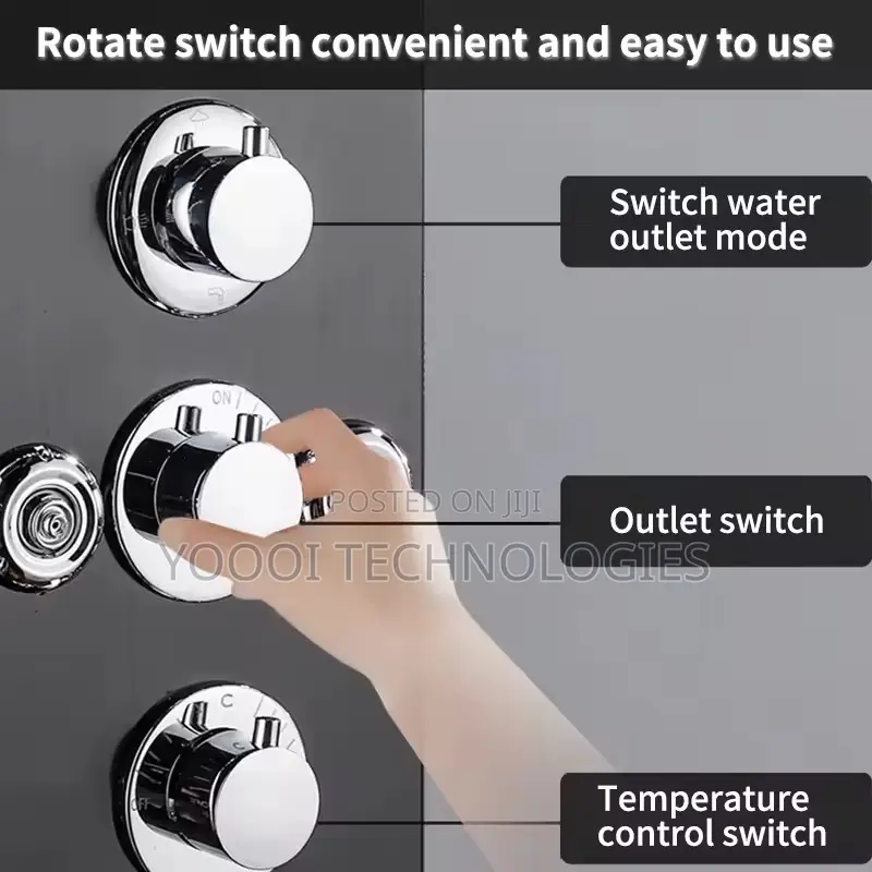 Spa Massage Digital Display Screen Shower Mixer Set