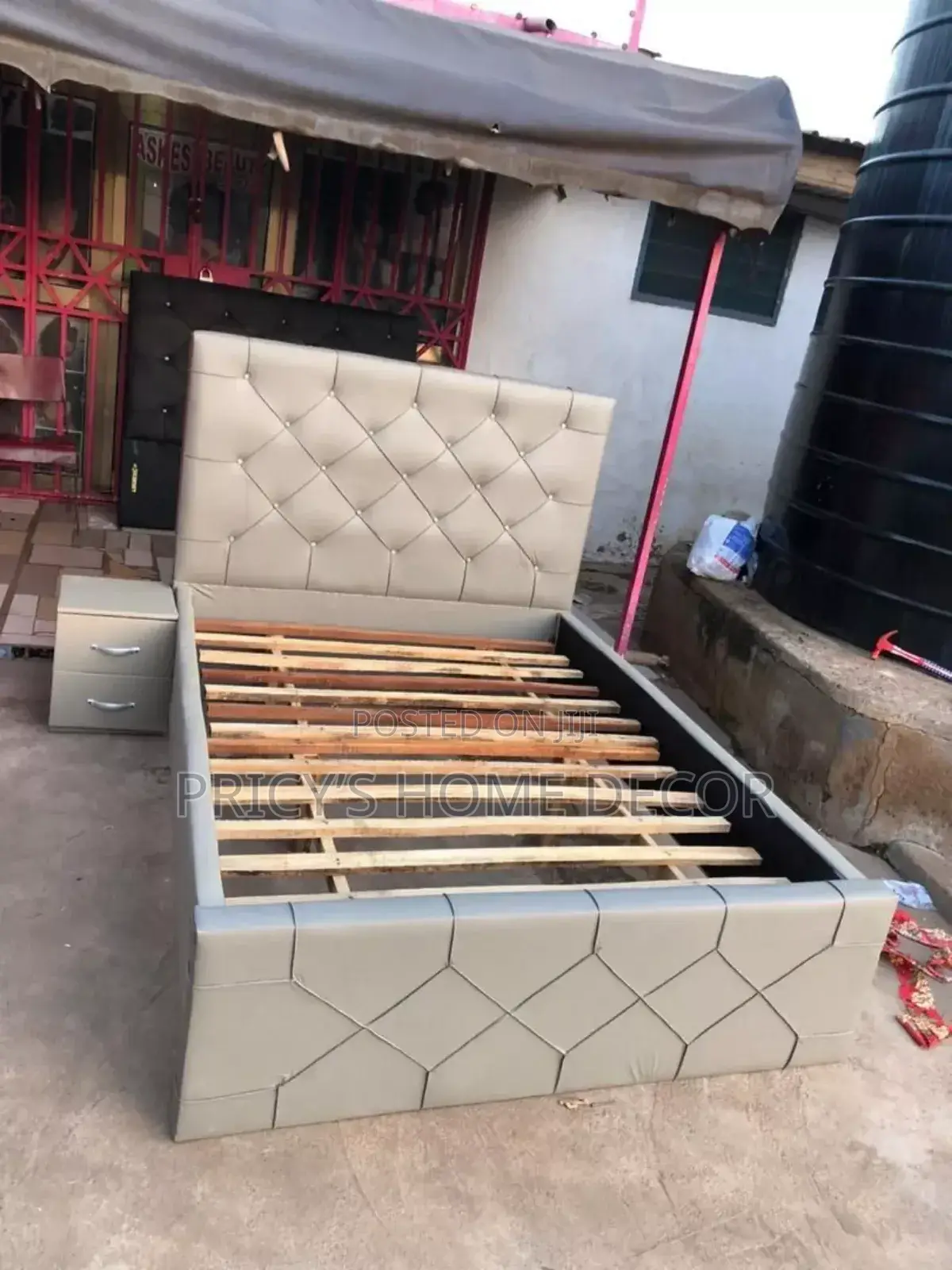 Elegante Double Bedframe and Side Drawer Available in Different Colors