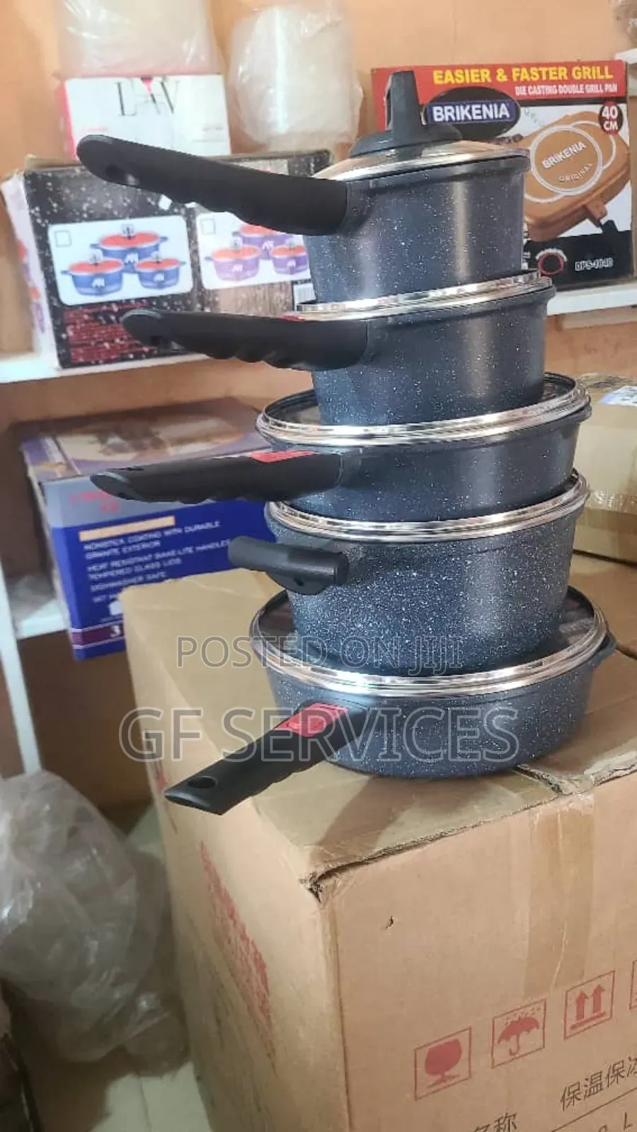 Sanlang 13pcs Granite Non Stick Saucepans