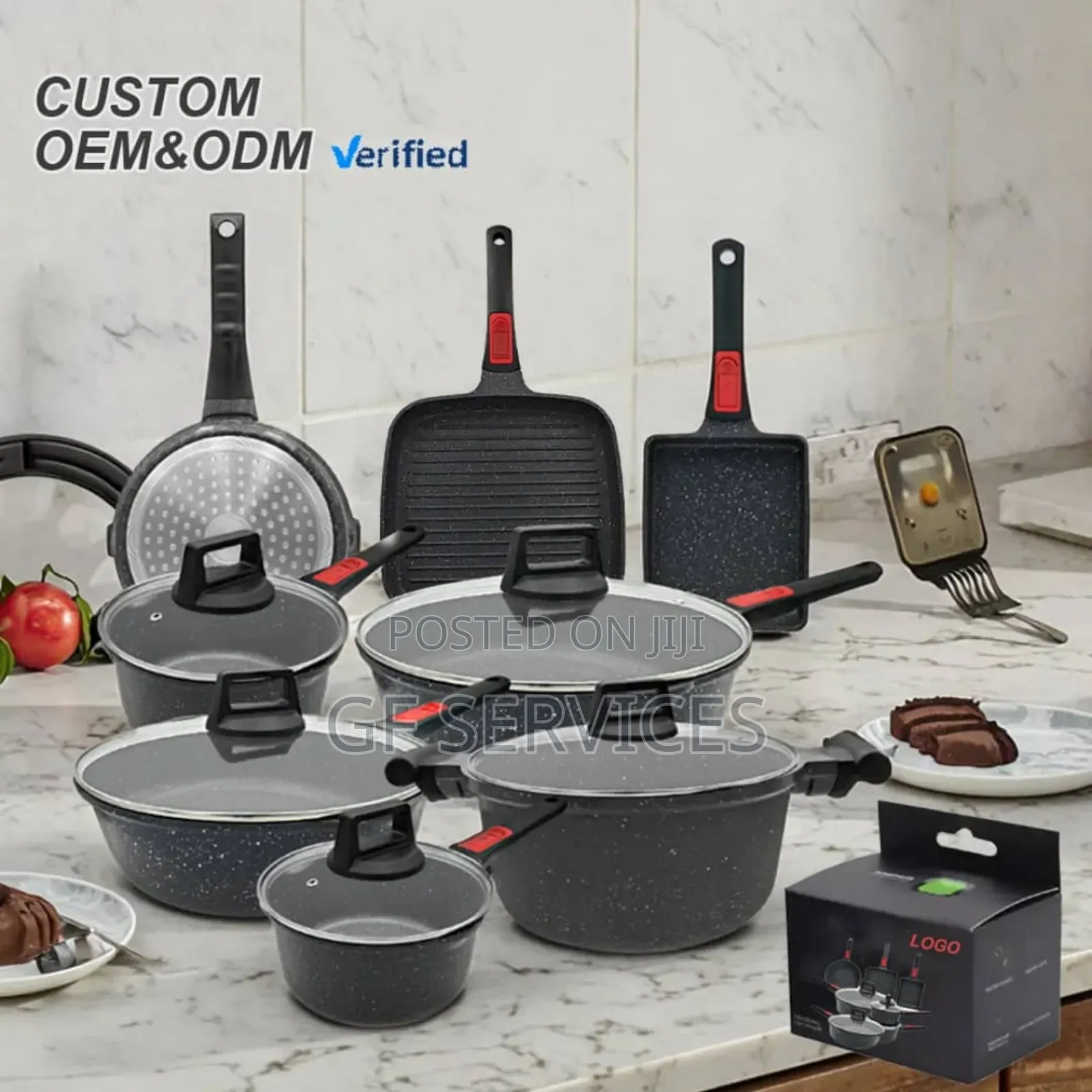 Sanlang 13pcs Granite Non Stick Saucepans