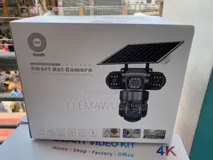 3 Lens (Triple Lens) 4g Solar-Powered PTZ Outdoor CCTV Camera V380pro