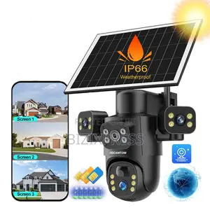 4g Solar Security Camera – 3 Lens