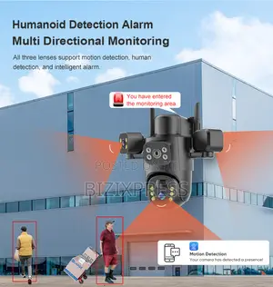 4g Solar Security Camera – 3 Lens