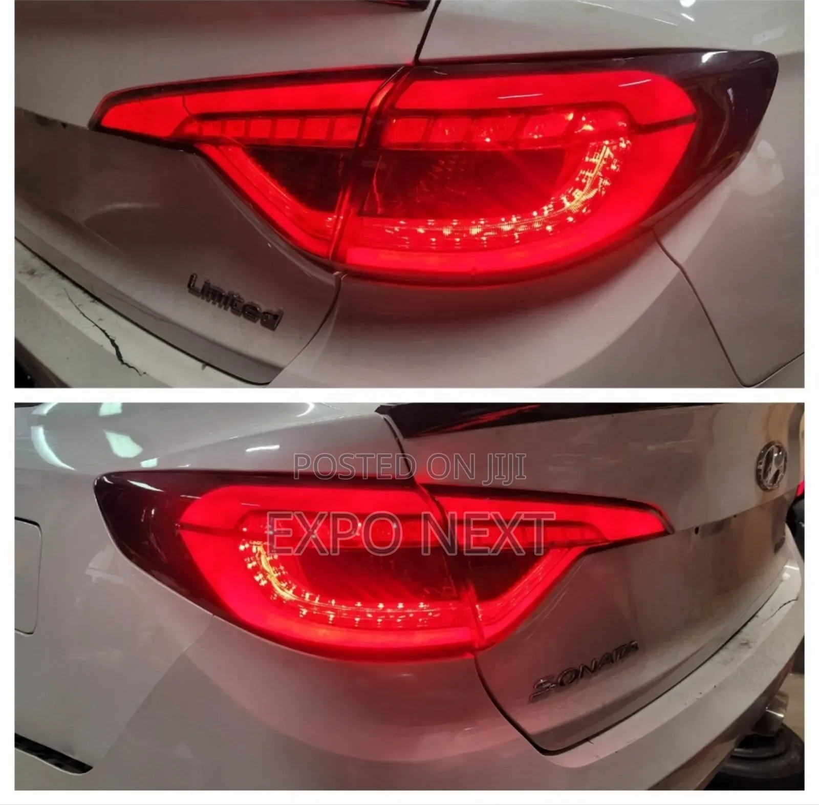 2015-2017 Hyundai Sonata Led Smoked Tail Light Set