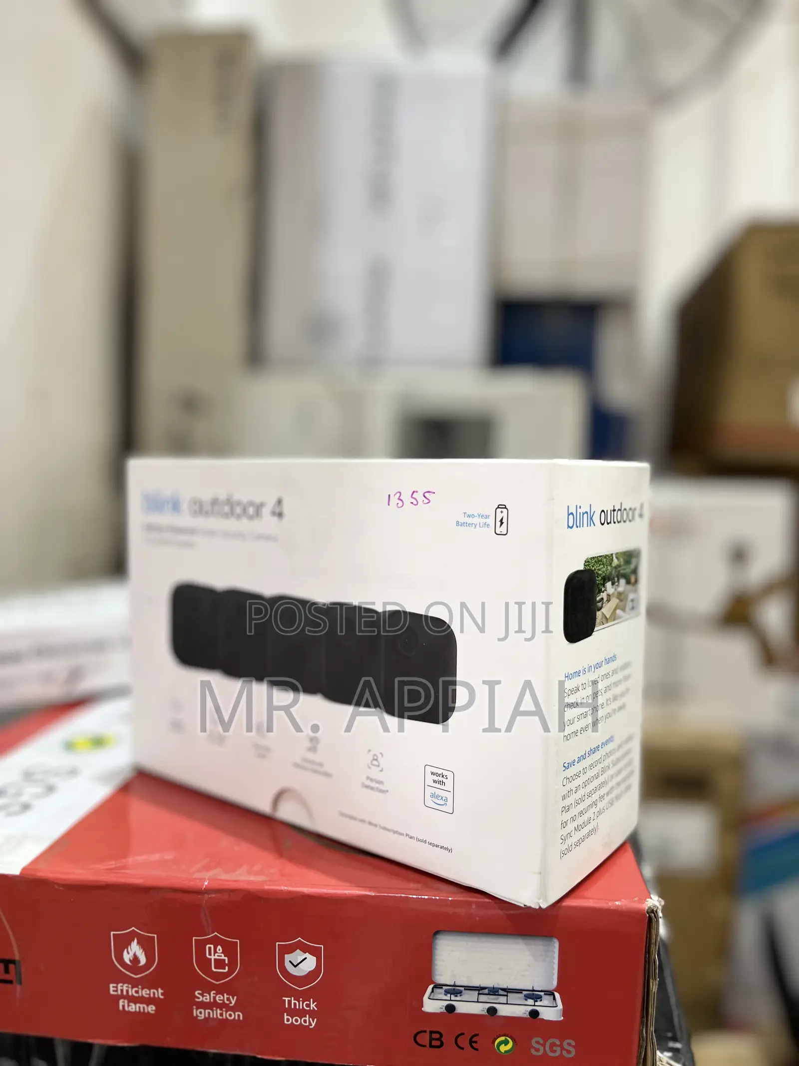 Blink Outdoor 4 (Newest Model), Wireless Smart Security Camera(Black).