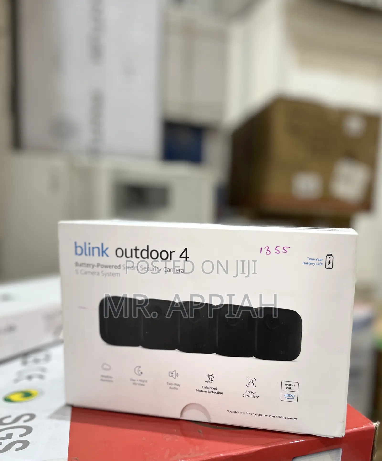 Blink Outdoor 4 (Newest Model), Wireless Smart Security Camera(Black).