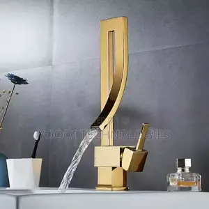 High Quality Brass Gold Luxury Sink Faucet Tap Mixer