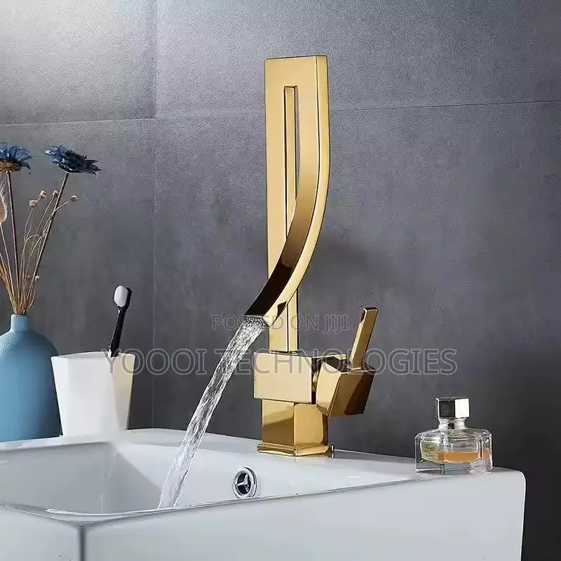 High Quality Brass Gold Luxury Sink Faucet Tap Mixer