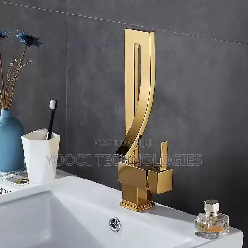 High Quality Brass Gold Luxury Sink Faucet Tap Mixer