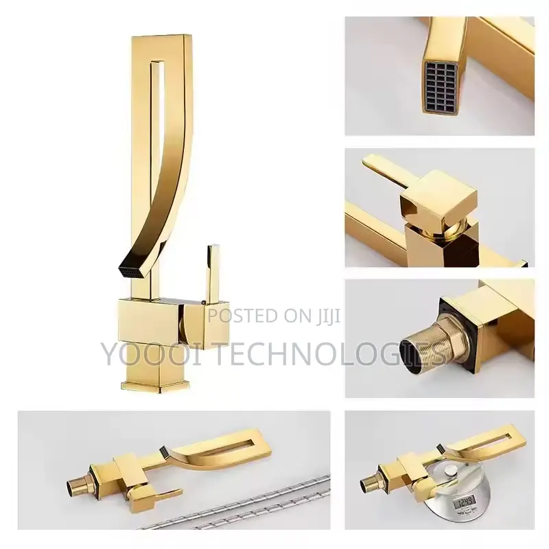 High Quality Brass Gold Luxury Sink Faucet Tap Mixer