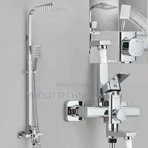 Hot/Cold Chrome Multifunctional Stainless Steel Shower Mixer