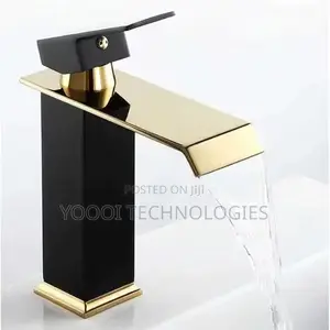 High Quality Brass Black Gold Sink Faucet Tap Mixer (Hot/Cold)