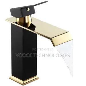 High Quality Brass Black Gold Sink Faucet Tap Mixer (Hot/Cold)