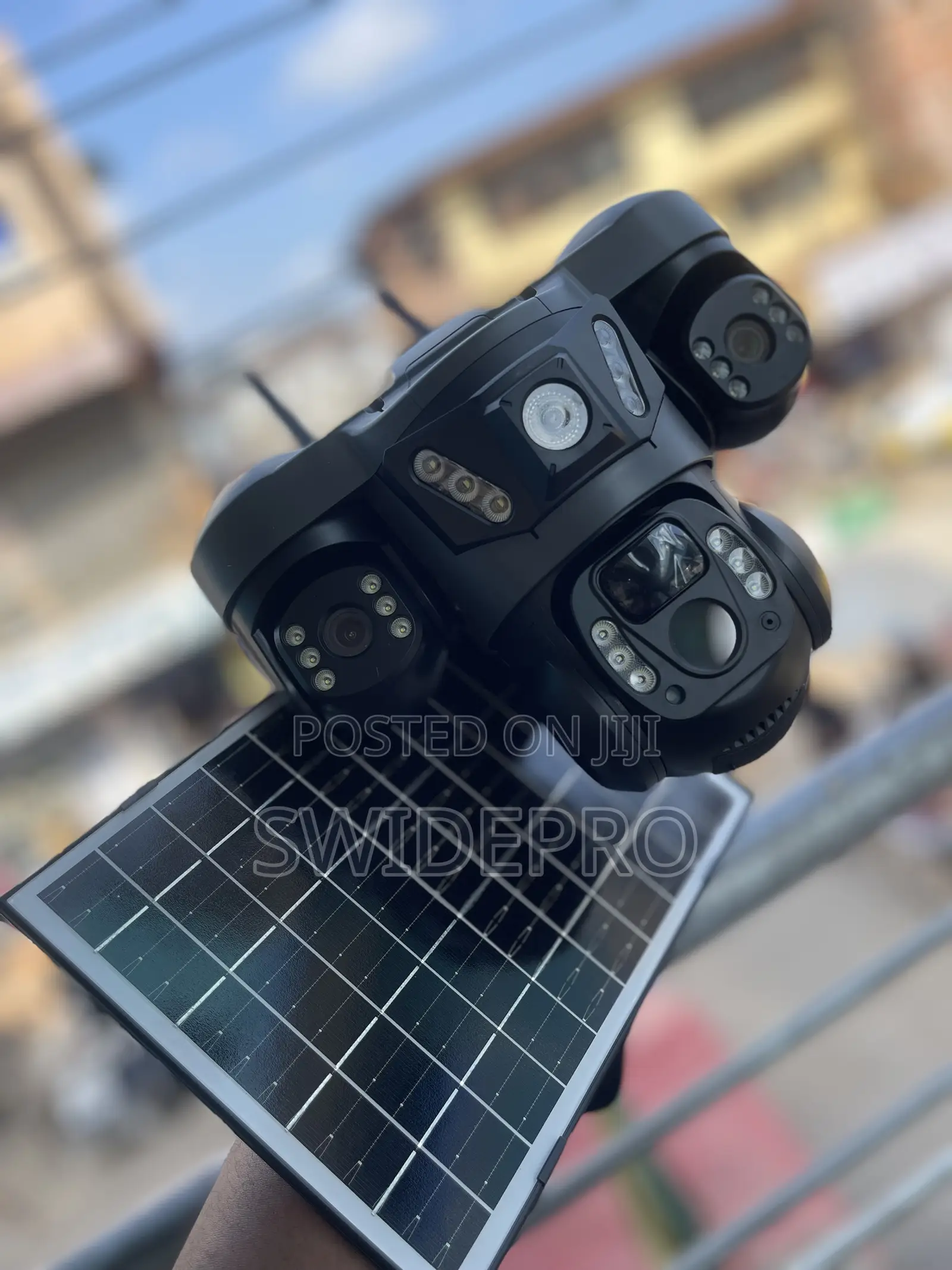 (3 Lens )Triple Lens Solar Powered Camera V380 Pro Smart Net 4g CCTV