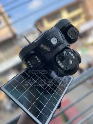 (3 Lens )Triple Lens Solar Powered Camera V380 Pro Smart Net 4g CCTV
