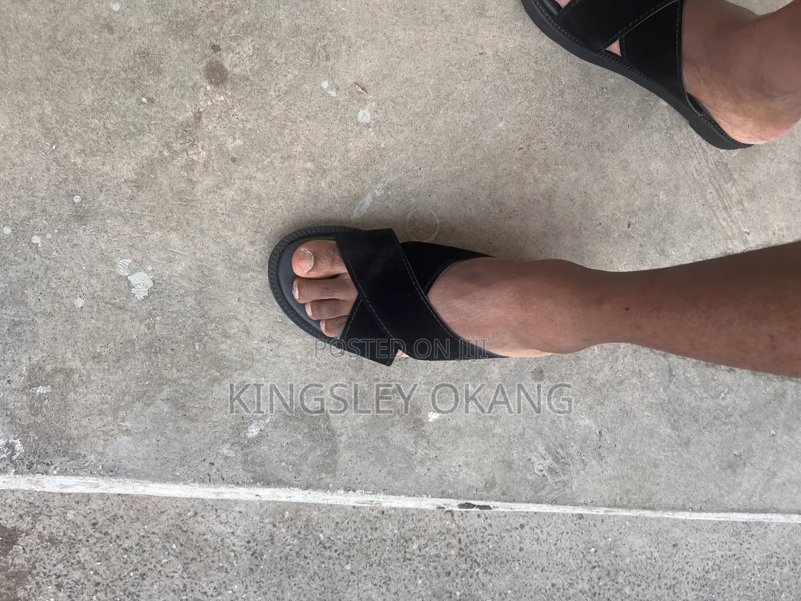 Traditional Black Suede Slippers