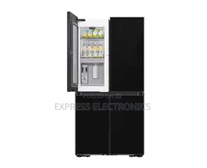 Samsung-Rf65db970e22 Fridge 4 Doors 650ltr Black See Thru Ice Maker