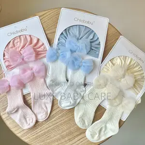 Newborn Baby Hat Sock Set