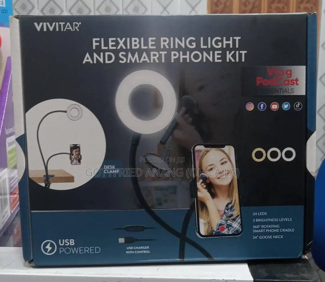 Vivitar Ring Light and Smartphone Kit,
