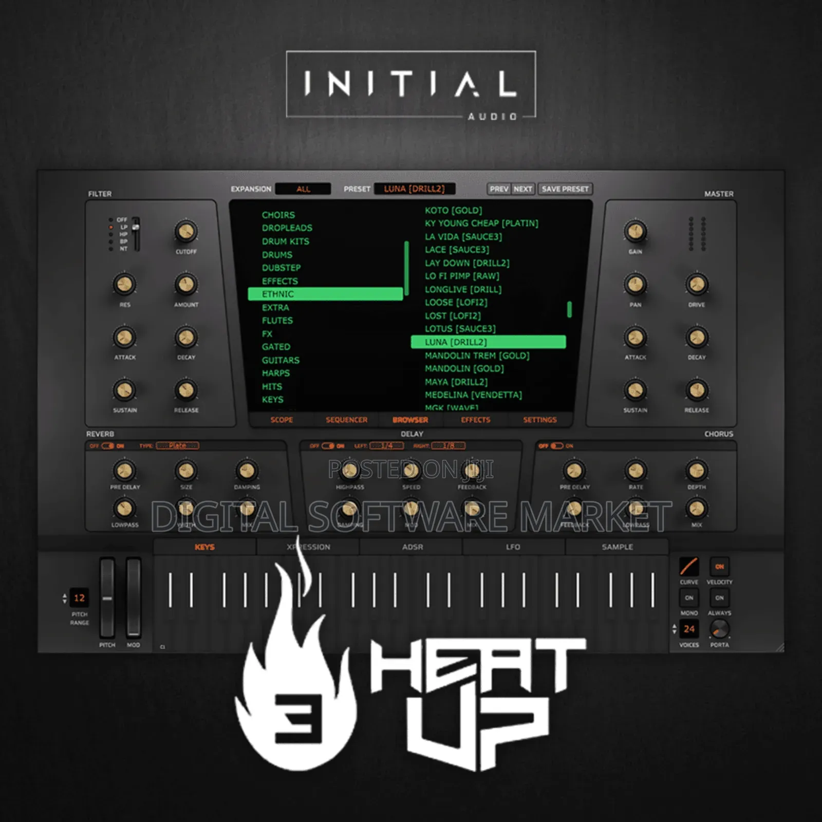 Initial Audio Heat Up 3 With Complete Library for Mac or Windows