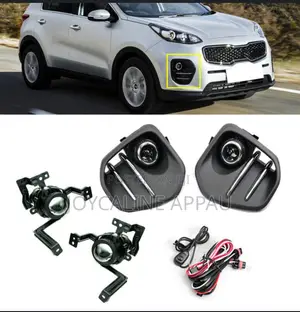 Kia Sportage 2017 to 2019 Fog Light and Cover Complete.