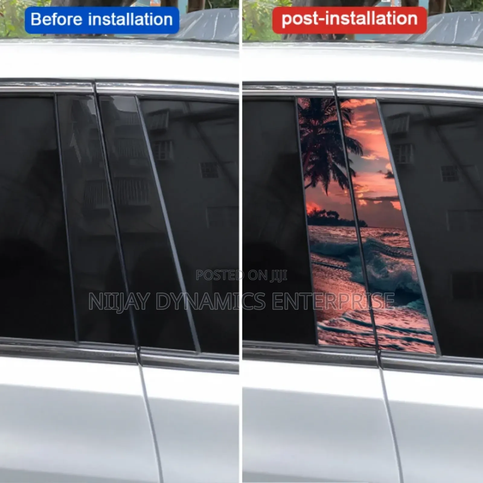 Car Door Pillar Stickers