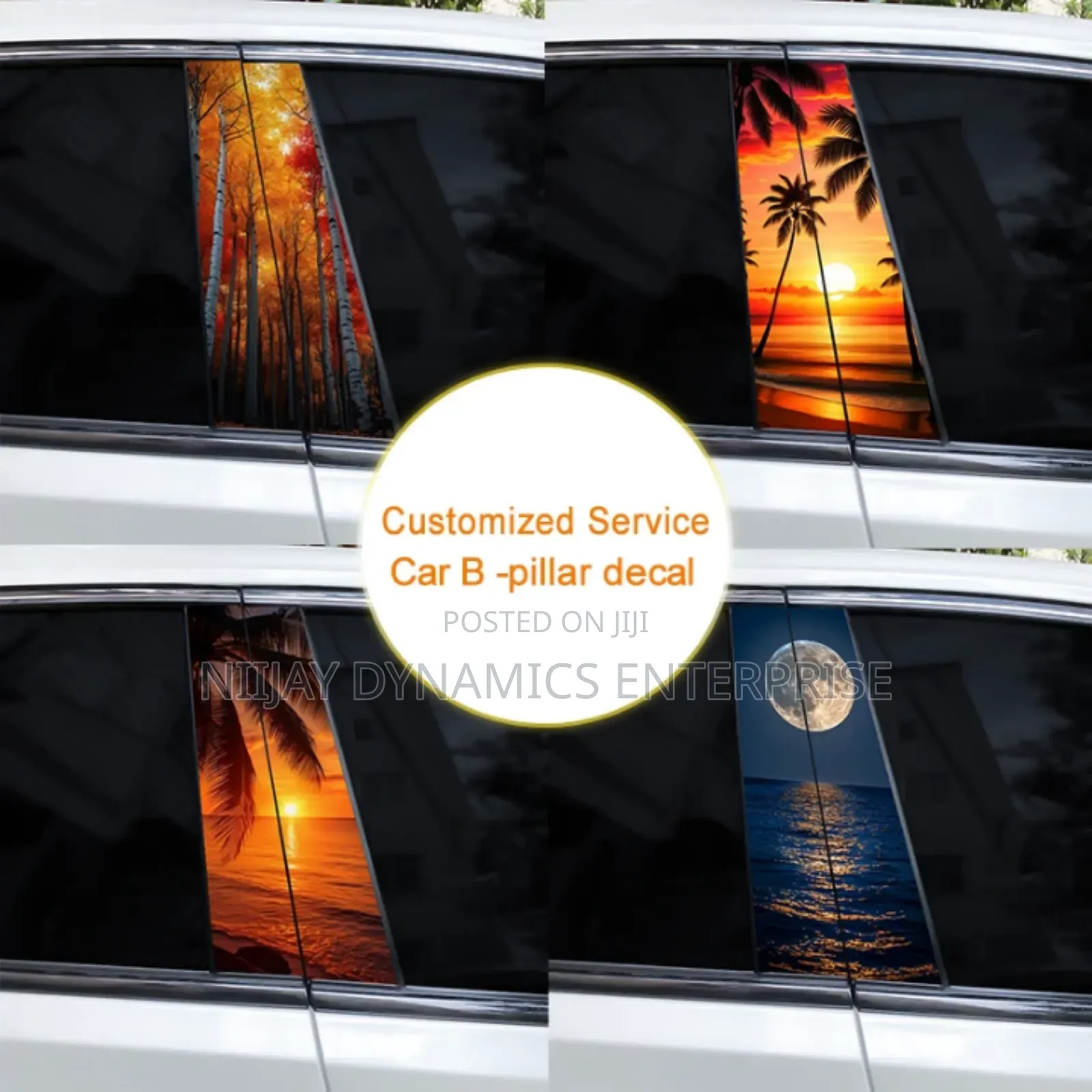 Car Door Pillar Stickers