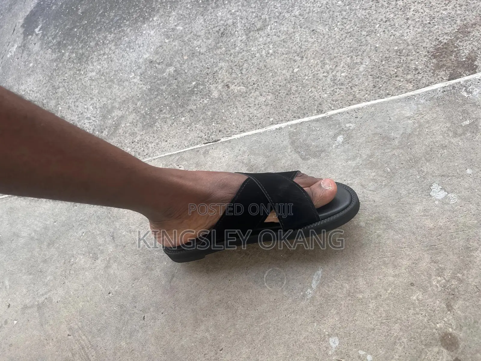 Traditional Black Suede Slippers