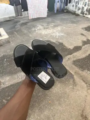 Traditional Black Suede Slippers