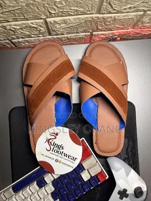 Brown Leather With Slash Suede