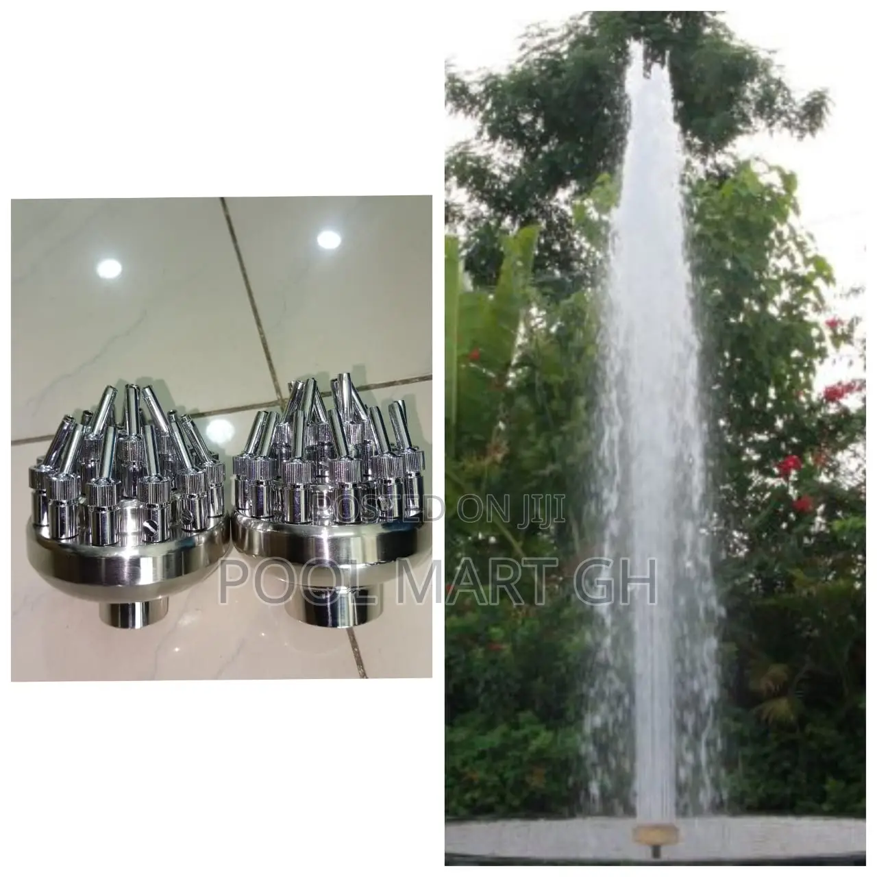 Cluster-Jet Fountain Nozzle