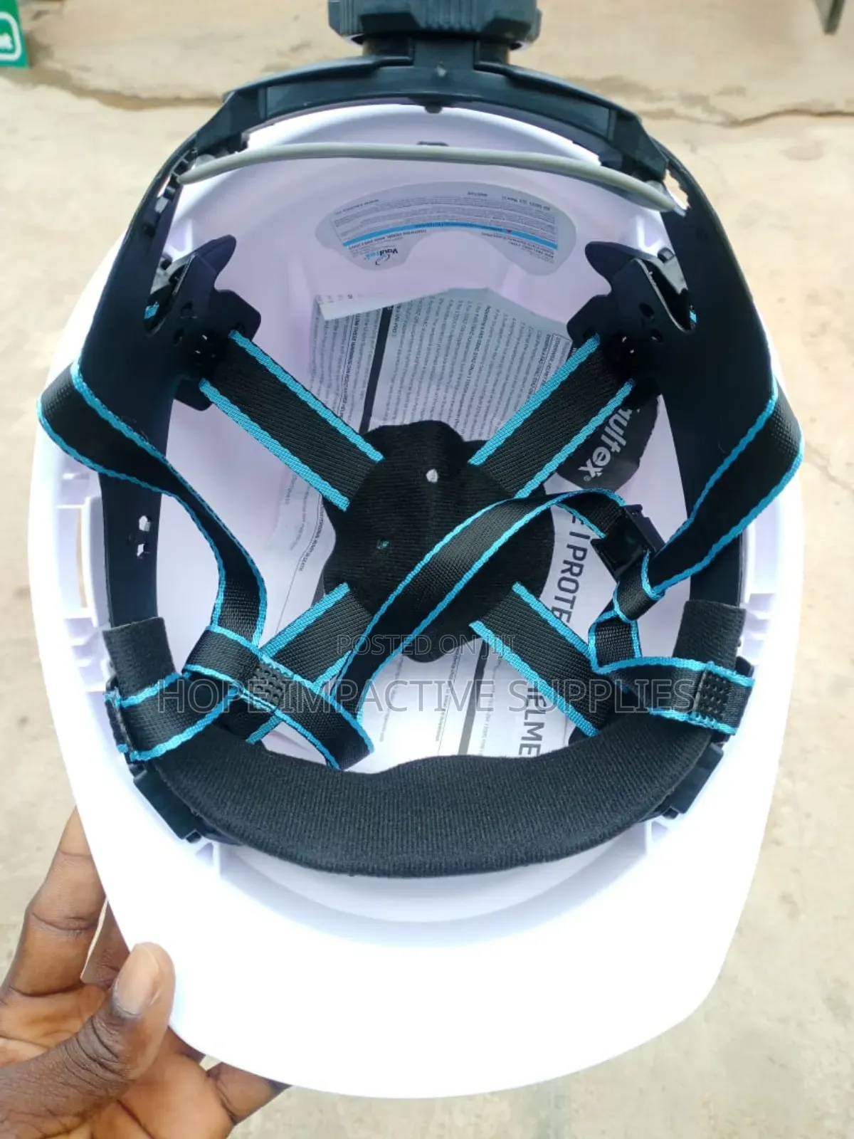 Safety Helmet With Vents.