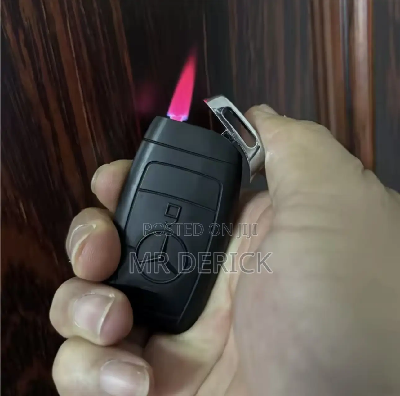 Benz Car Key Pendant Butane Lighter Windproof Flame Lighter
