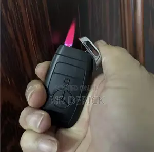 Benz Car Key Pendant Butane Lighter Windproof Flame Lighter