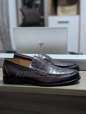 Berluti Men's Leather Shoes Coffee Brown