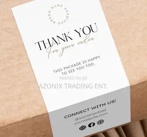 Rectangular Package Labels and Stickers