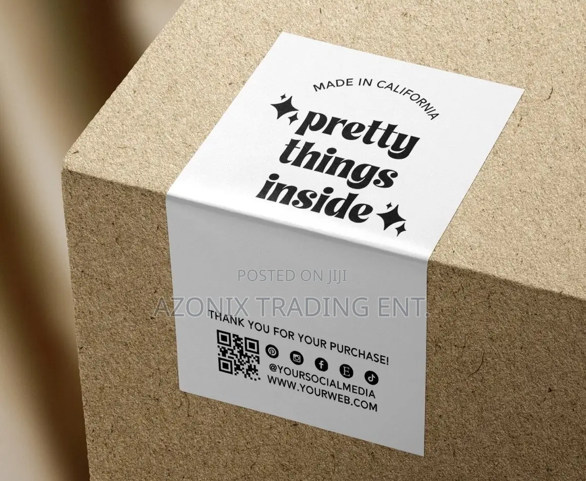 Rectangular Package Labels and Stickers