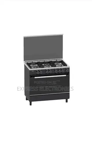 Eldo-Gc9060bfu-Black Eldo Gas Cooker 5 Burrner 90x60 Cm Black Oven
