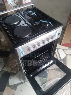 Classic Volcano 50x50cm Gas Burner, Two Gas Two Electric Oven Grill