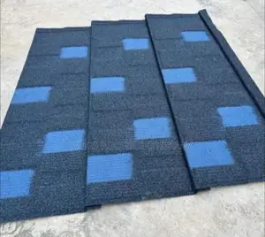 Deep Blue and Black Shingle Roofing Tiles