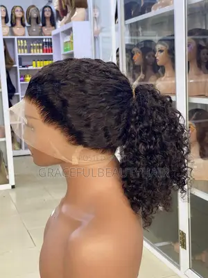 16 Inches Indian Remy Double Drawn Water Curls 360 Wig Cap