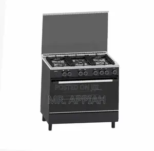 Eldo-Gc9060bfu-Black Eldo Gas Cooker 5 Burrner 90x60 Cm Black 